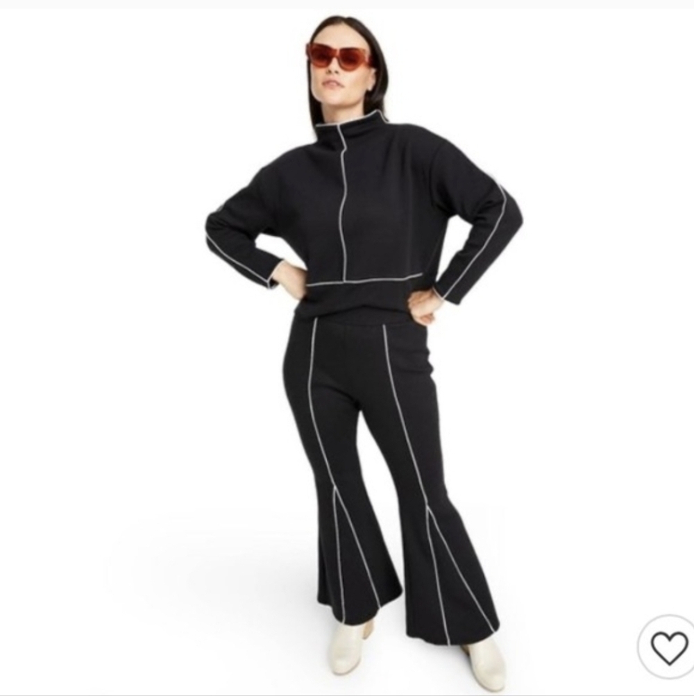 Victor Glemaud x Target Black High Rise Flare Limited Edition Sweatpants Small - Picture 13 of 13